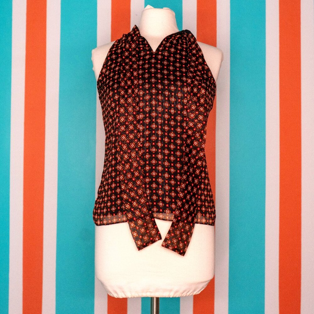 Talbots Tie Smock Blouse